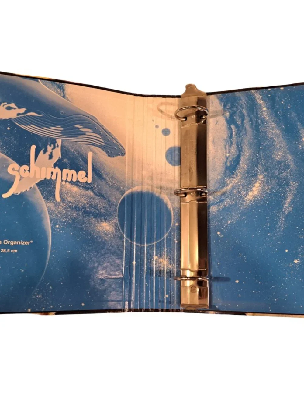 Vintage Mead Schim Schimmel 3 Ring Binder Lion Cubs Space Whales 1998 RARE